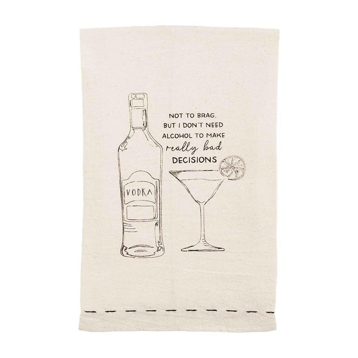 Vodka Drink Dish Towel-Towels-Lemons and Limes Boutique