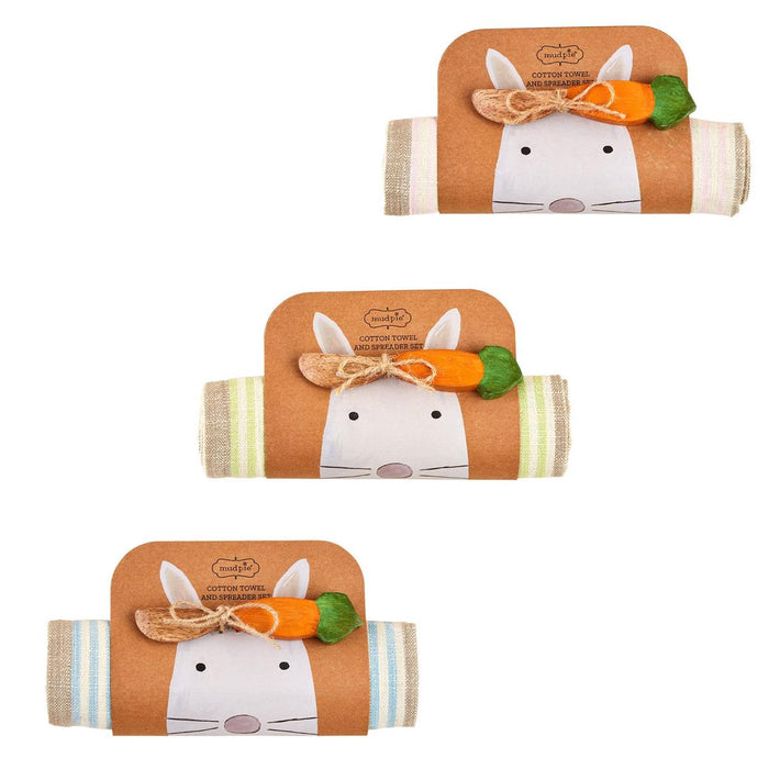 Bunny Towel and Spreader Set--Lemons and Limes Boutique