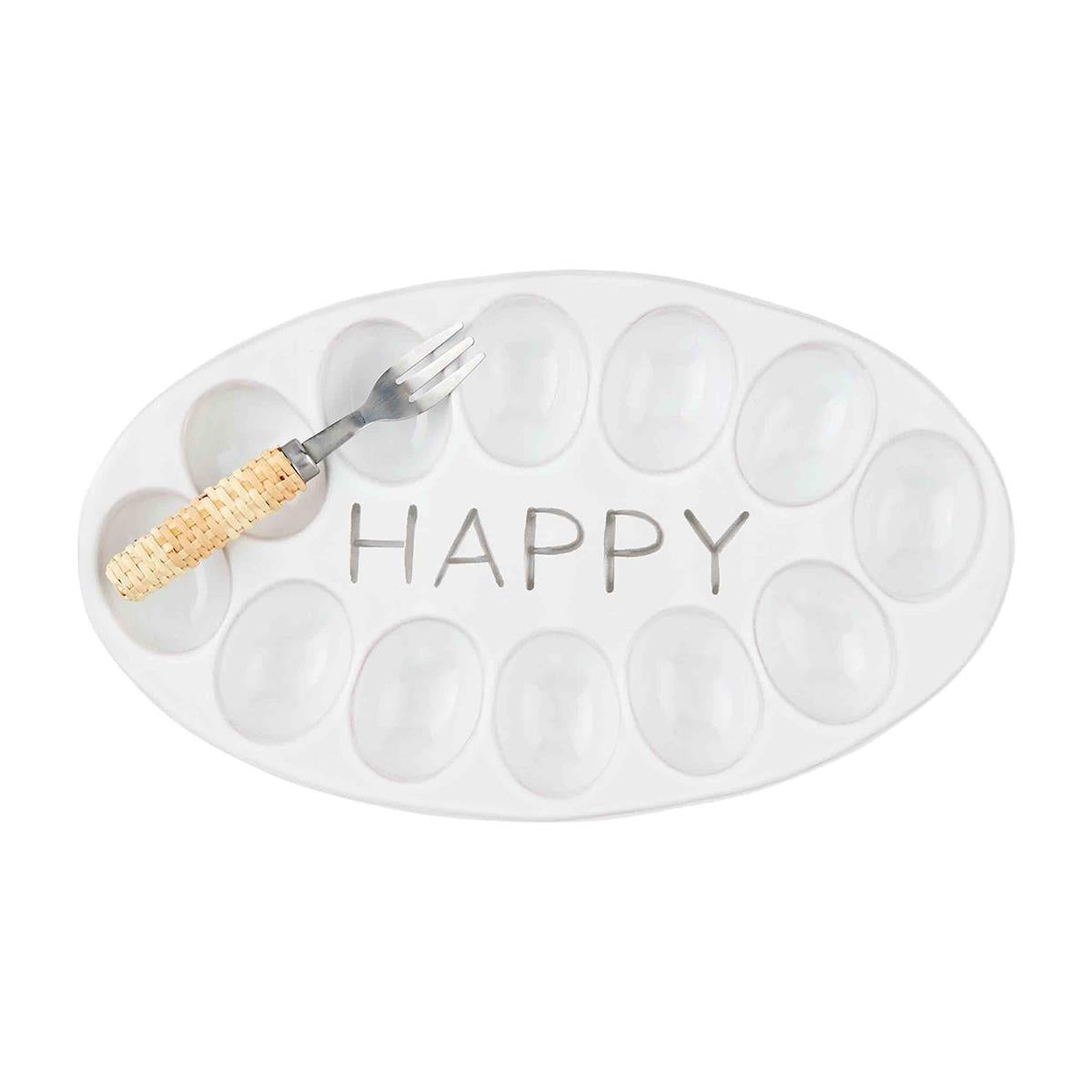 Happy Deviled Egg Tray Set-Lemons and Limes Boutique