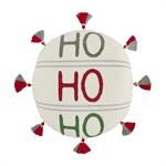 Ho Ho Round Pillow-Pillows & Wraps-Lemons and Limes Boutique