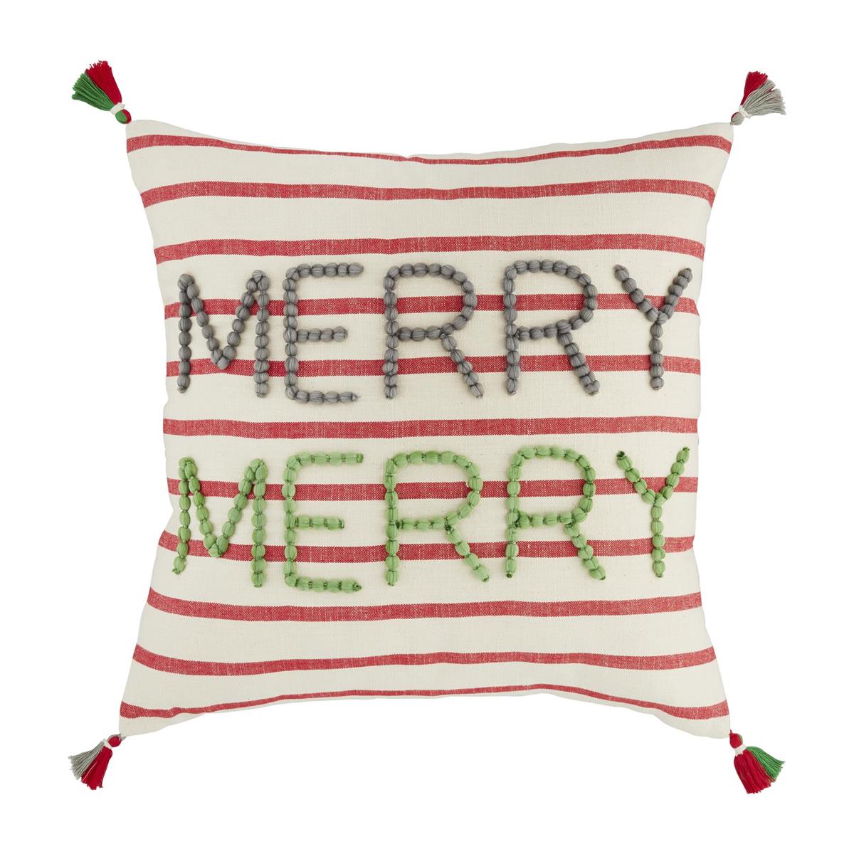 Merry Merry Pillow-Pillows & Wraps-Lemons and Limes Boutique