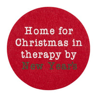 Home for Christmas Coaster by Mudpie-Home Decor-Lemons and Limes Boutique