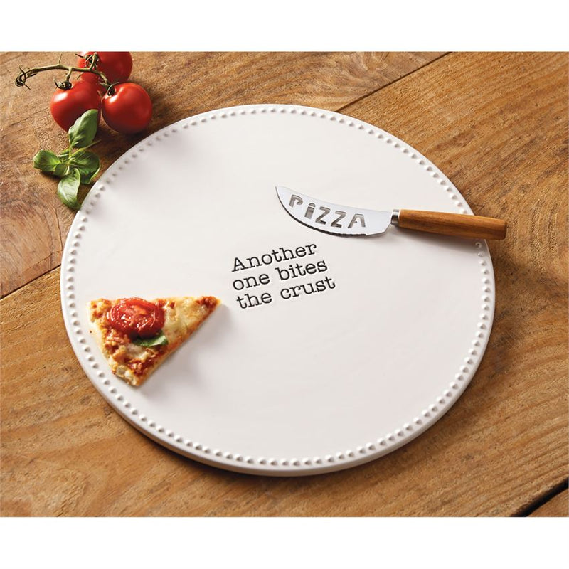 Pizza Stone Set - Another One Bites The Crust-Serving Piece-Lemons and Limes Boutique