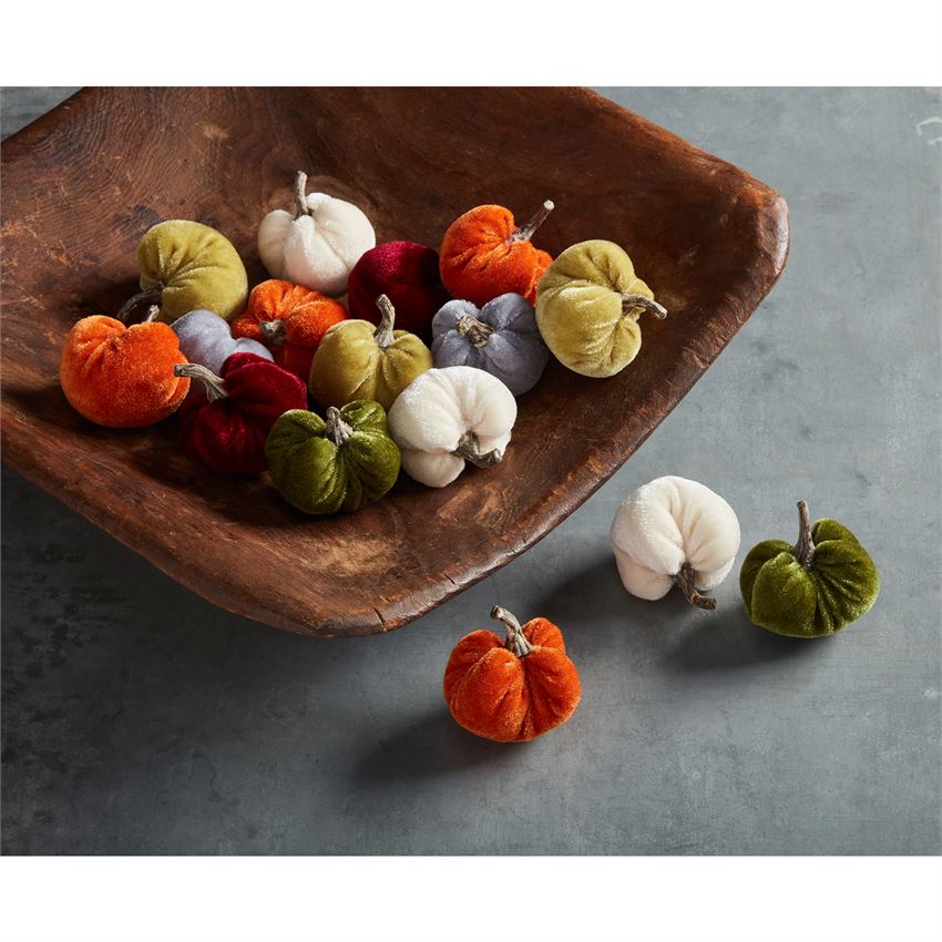 Tiny Velvet Pumpkin Set-Lemons and Limes Boutique