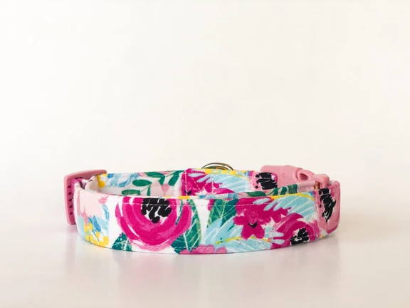 The Cora Dog Collar: Large--Lemons and Limes Boutique