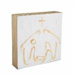 Nativity Block Art-Door & Wall Hangers-Lemons and Limes Boutique