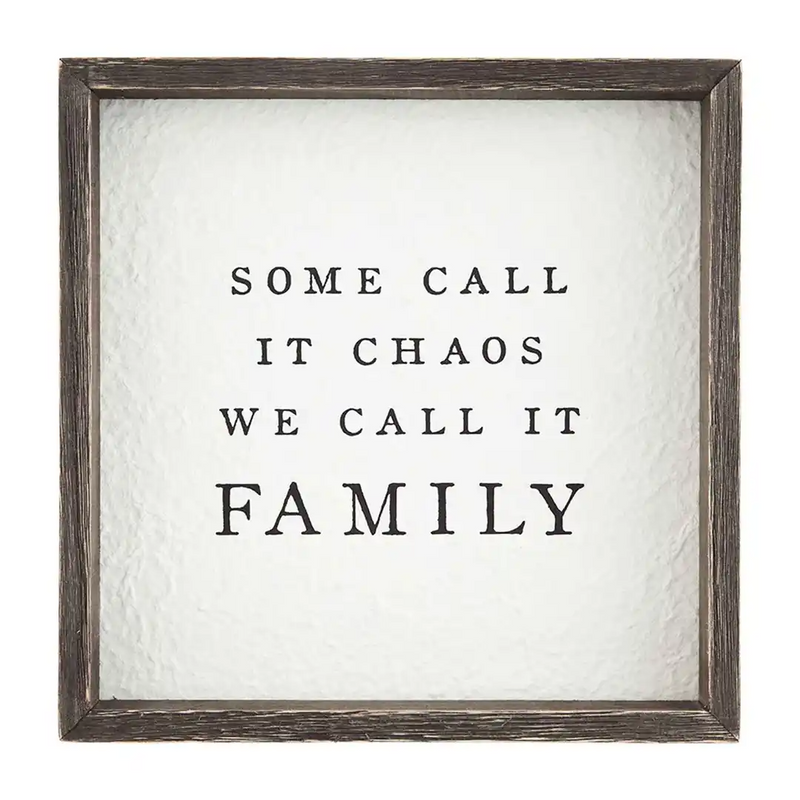 Chaos Small Black Plaque by Mudpie--Lemons and Limes Boutique