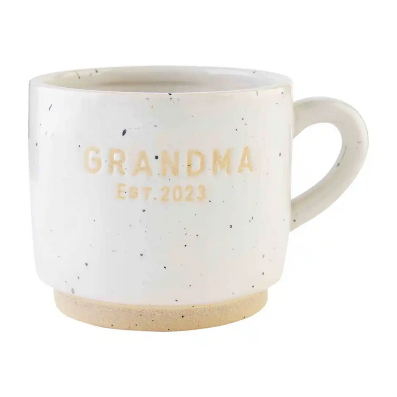 Grandma Est. 2023 Stacking Mug by Mudpie--Lemons and Limes Boutique