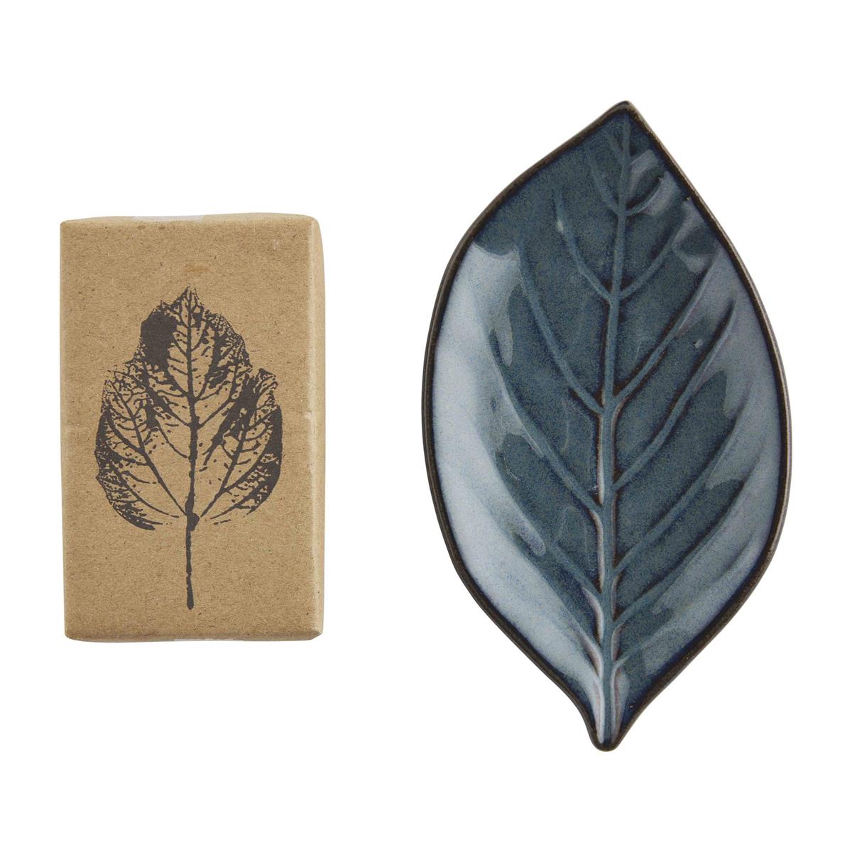 Blue Leaf Soap Dish Set-Accessories-Lemons and Limes Boutique