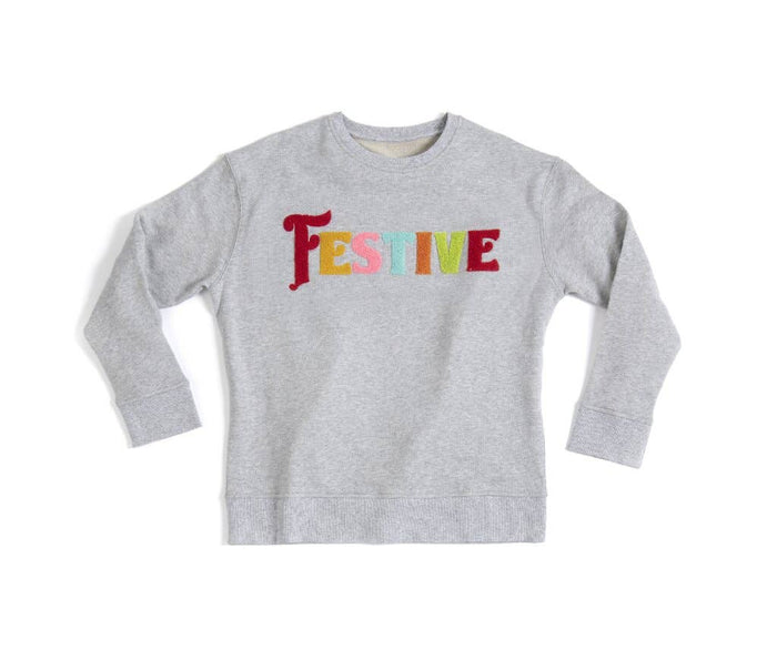 shiraleah - Festive Sweatshirt - Grey-Lemons and Limes Boutique