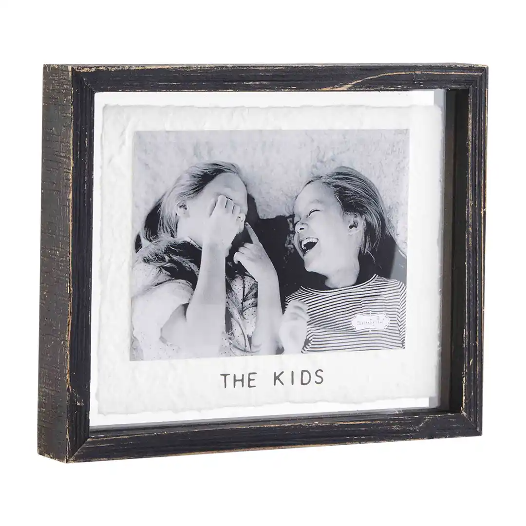 The Kids Black Glass Frame--Lemons and Limes Boutique