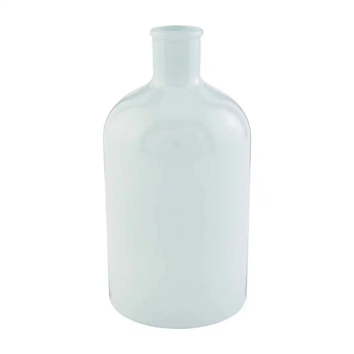 Medium White bottleneck Vase--Lemons and Limes Boutique