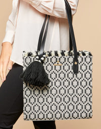 Spartina Cross Stitch Box Tote in City Market-Tote-Lemons and Limes Boutique