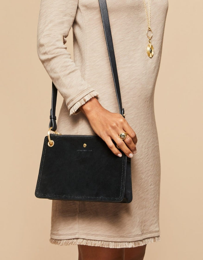 Spartina Siren Carrie Crossbody in Black-Purse-Lemons and Limes Boutique