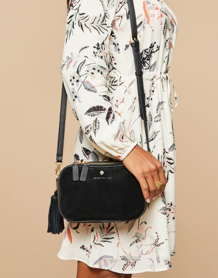 Spartina Siren Harlow Crossbody in Black-Purse-Lemons and Limes Boutique