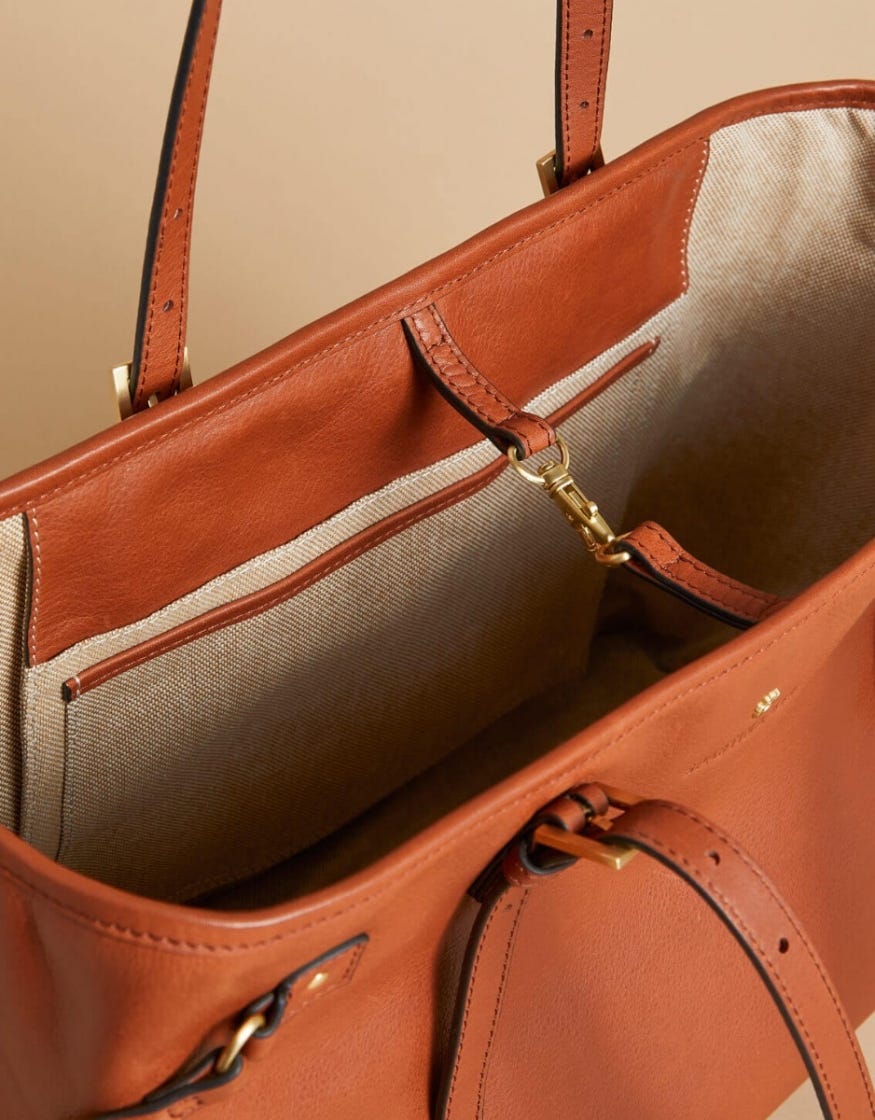 Spartina Siren Jetsetter Tote in Saddle Brown-Tote-Lemons and Limes Boutique