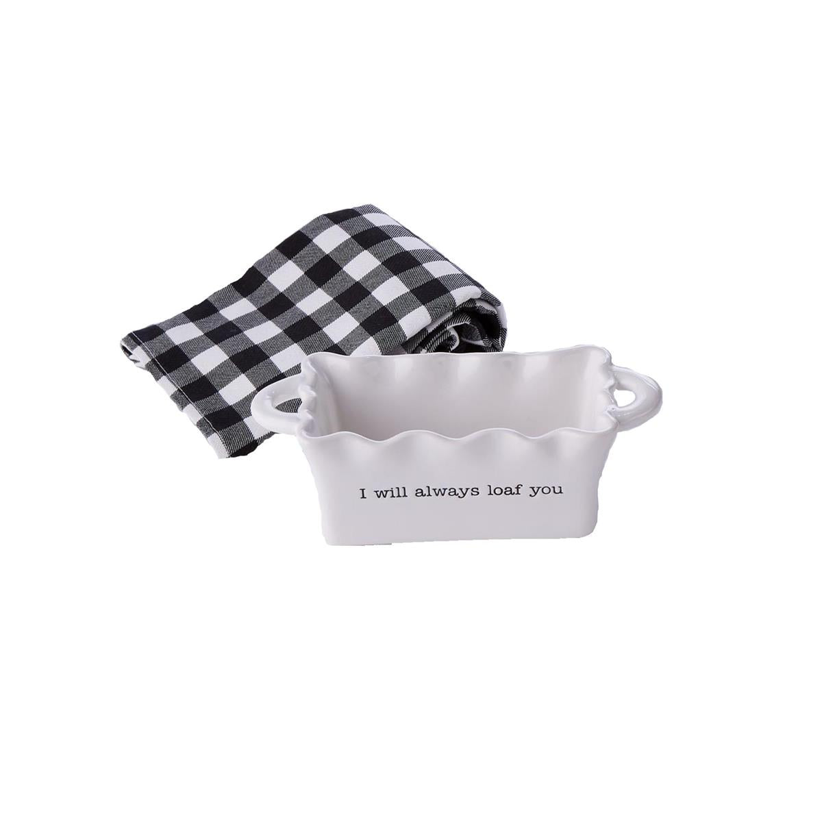 Always Loaf You Mini Loaf Pan & Towel Set-Serving Piece-Lemons and Limes Boutique