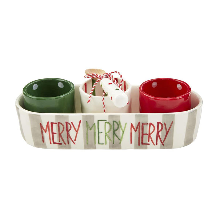 Merry Cracker & Dip Set-Bowls-Lemons and Limes Boutique