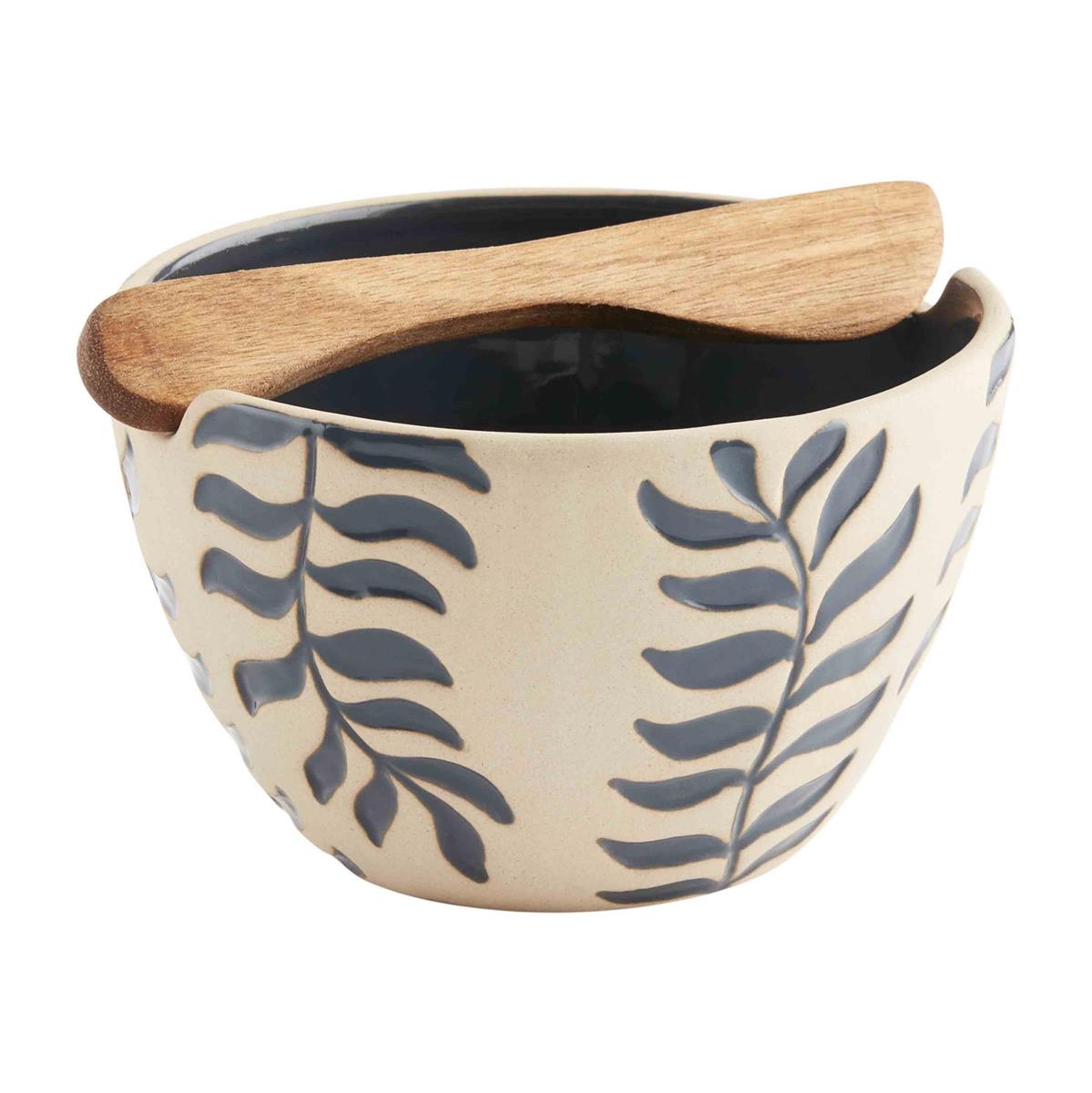 Exposed Stoneware Dip Bowl Set-Bowls-Lemons and Limes Boutique