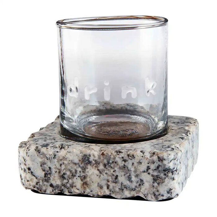 Gray DOF with Granite Coaster-Lemons and Limes Boutique