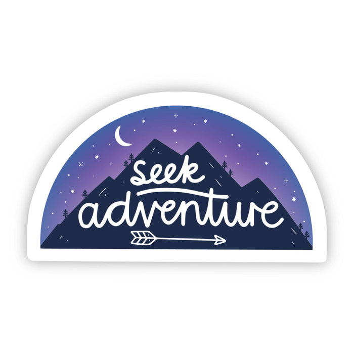 Seek Adventure Mountain Hiking Sticker-Lemons and Limes Boutique