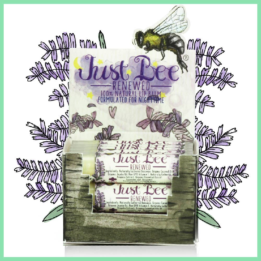 Just Bee Renewed Lip Balm - Lavender--Lemons and Limes Boutique