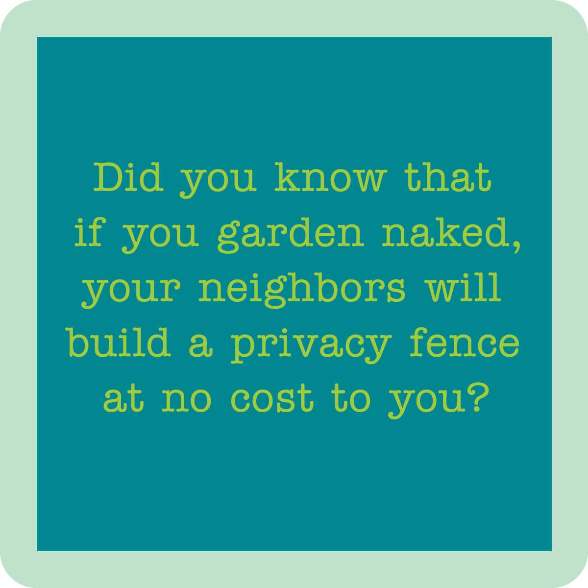 Garden Naked Coaster-Lemons and Limes Boutique