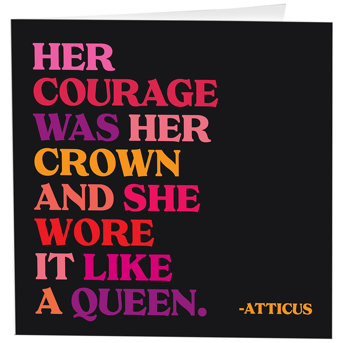 Her Courage Was Her Crown Card--Lemons and Limes Boutique