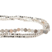 Delicate Stone Bracelet/Necklace - Moonstone-Bracelet-Lemons and Limes Boutique