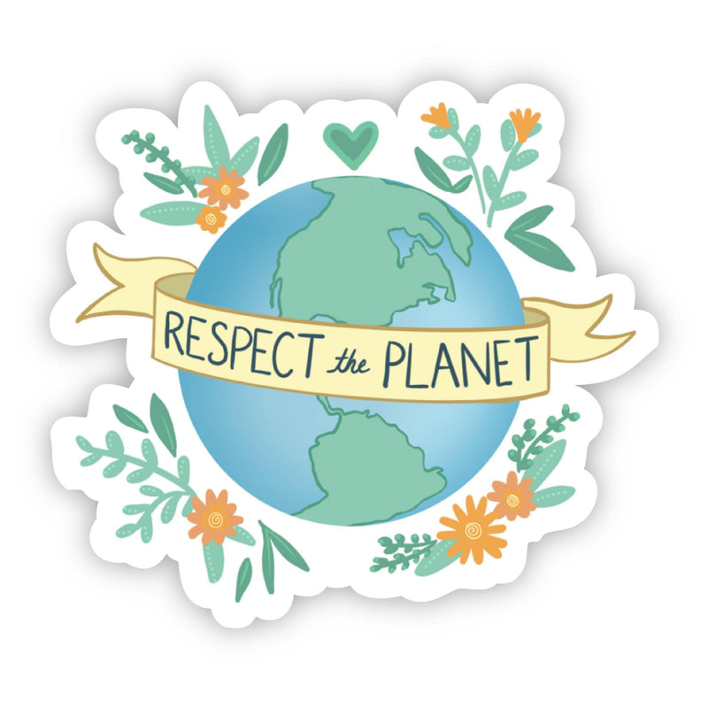 Respect the Planet Sticker--Lemons and Limes Boutique