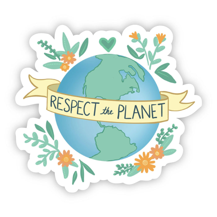 Respect the Planet Sticker--Lemons and Limes Boutique