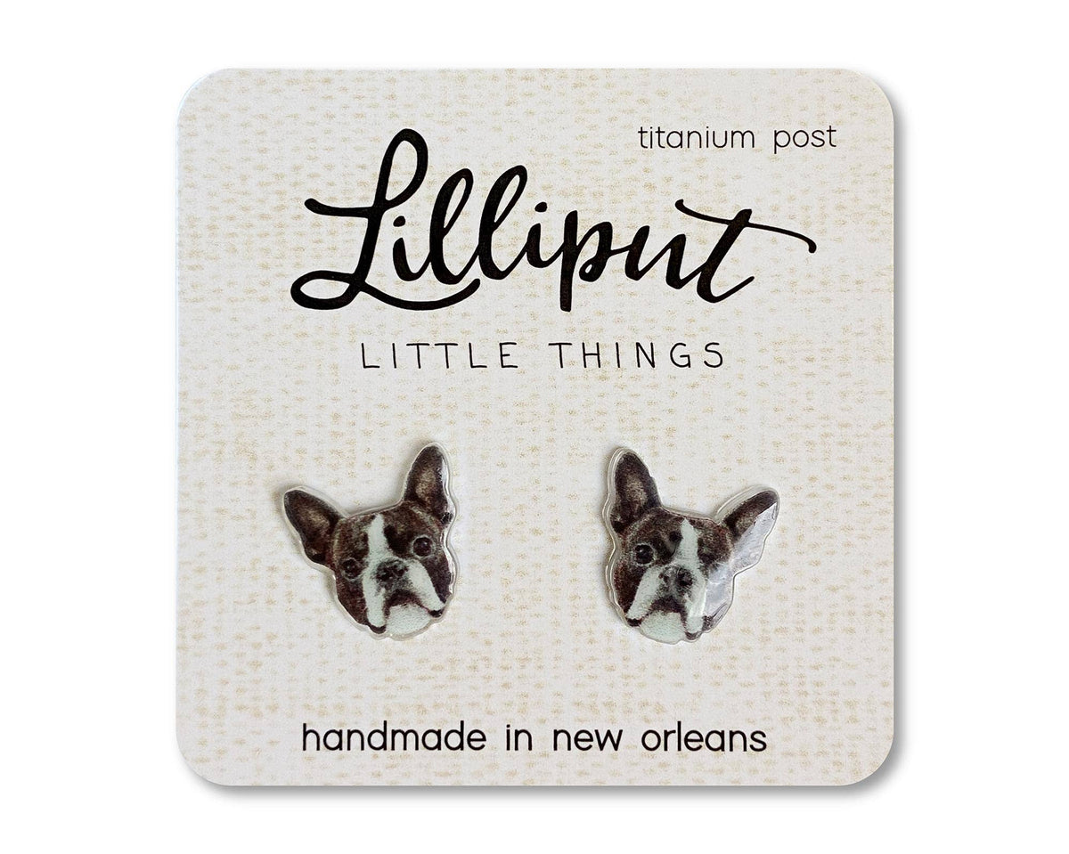 Boston Terrier Earrings--Lemons and Limes Boutique