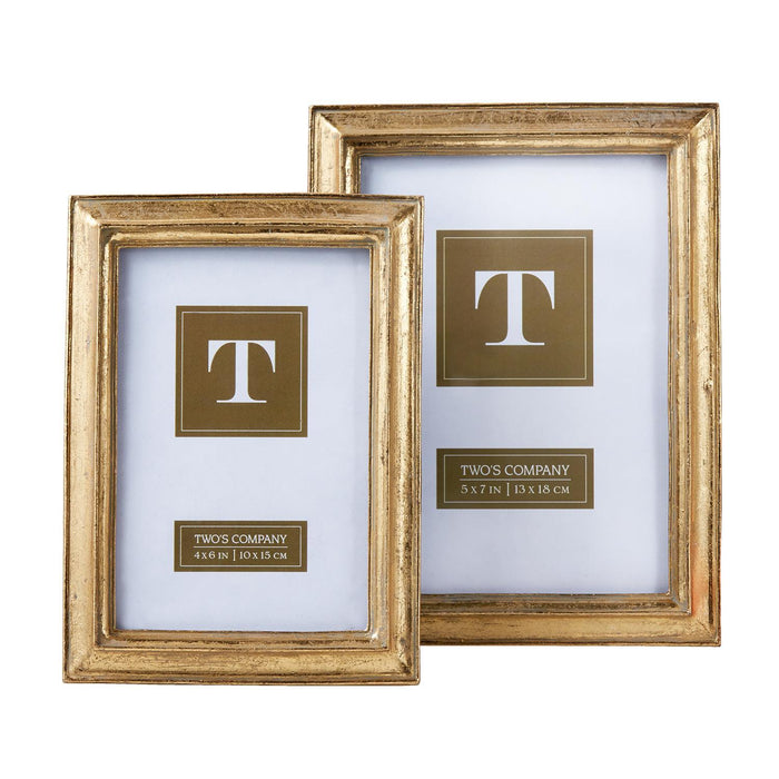 Chatelet Gold Leaf Photo Frames in Assorted Sizes--Lemons and Limes Boutique