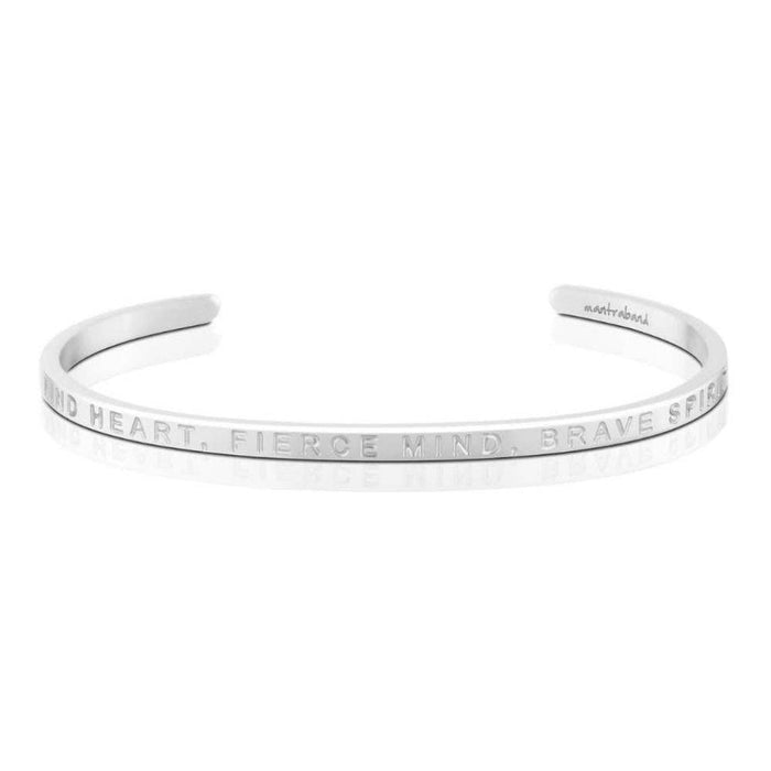 Kind Heart, Fierce Mind, Brave Spirit (no ink) in Silver-Lemons and Limes Boutique