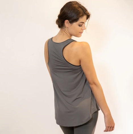 Bamboo Relax Tank in Earl Grey FacePlant Dreams-Apparel-Lemons and Limes Boutique