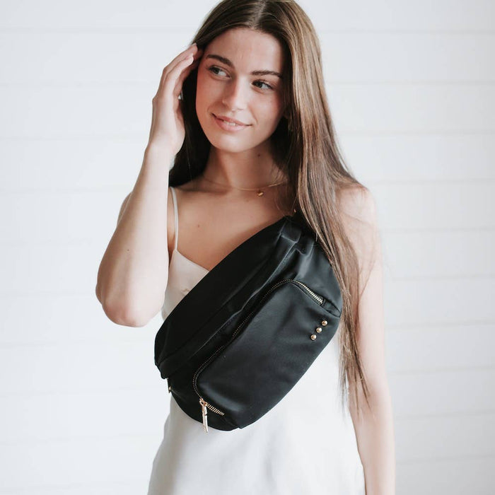 Ryder Bum Bag in Black-Lemons and Limes Boutique