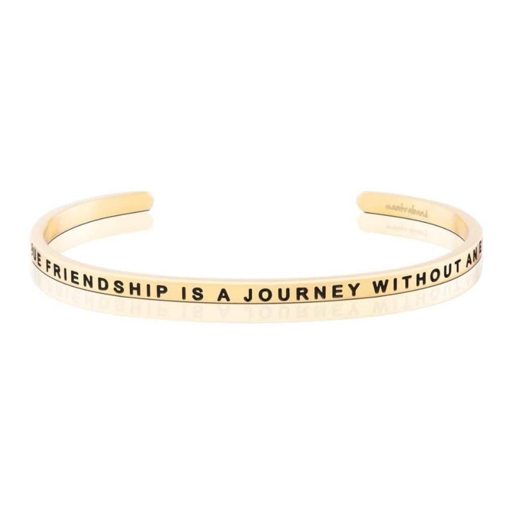 A True Friendship Is A Journey Without An End in Yellow Gold-Lemons and Limes Boutique