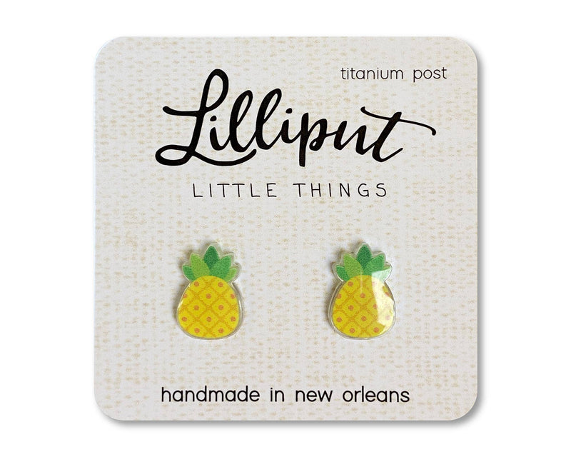 Pineapple Earrings--Lemons and Limes Boutique