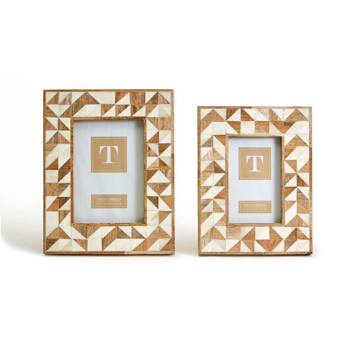 Abstract Nature Bone Inlay Photo Frame-Frame-Lemons and Limes Boutique