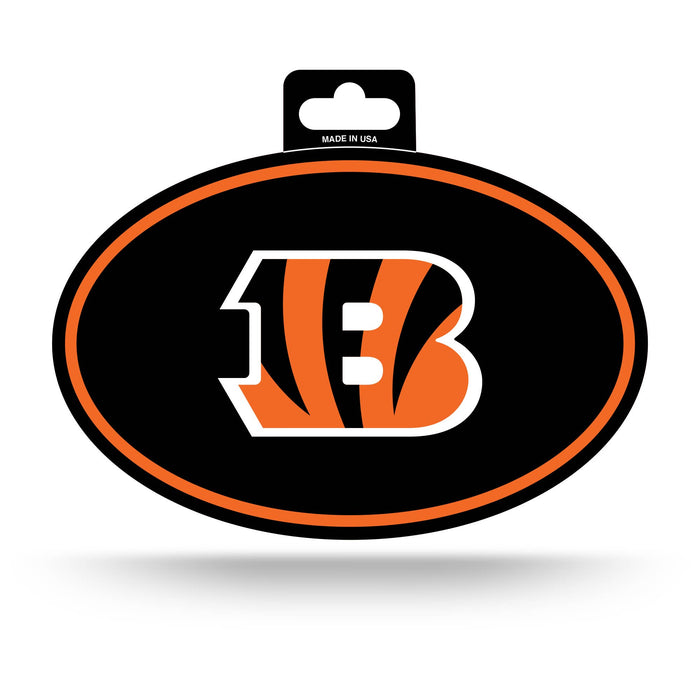 NFL Cincinnati Bengals Full Color Oval Sticker--Lemons and Limes Boutique