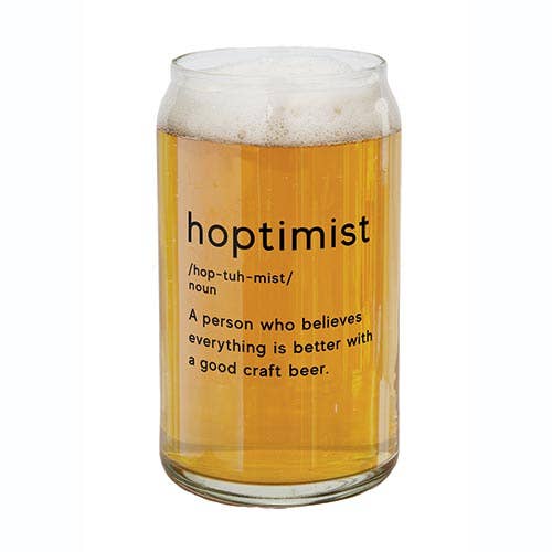 Beer Can Glass-Hoptimist--Lemons and Limes Boutique