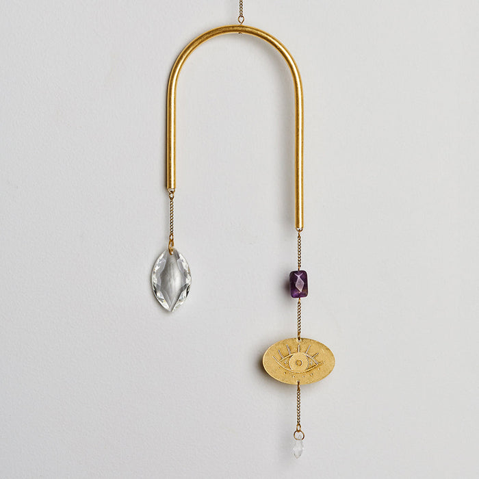Scout Suncatcher-Evil Eye Amethyst-Lemons and Limes Boutique