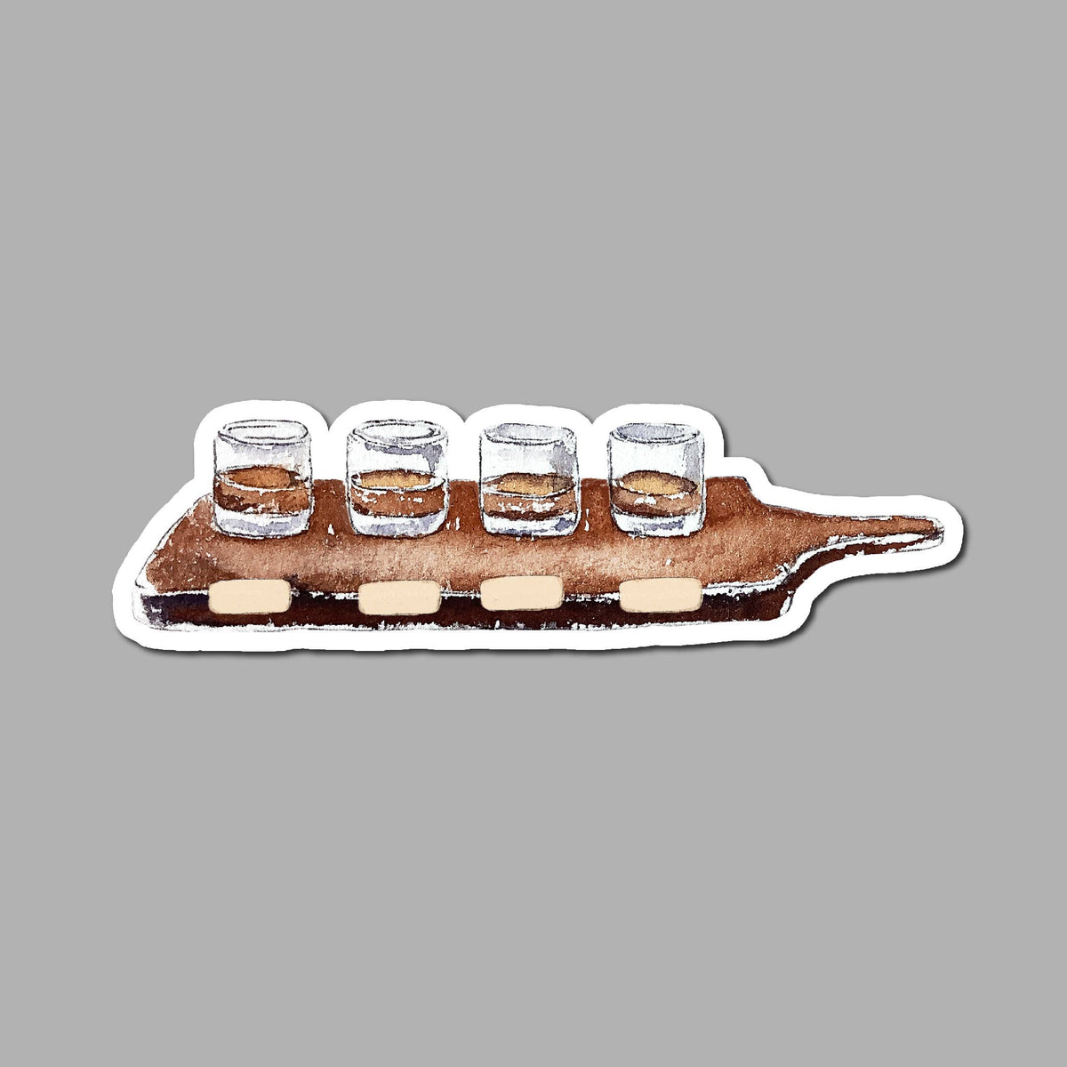 Bourbon Whiskey Flight Board Sticker--Lemons and Limes Boutique