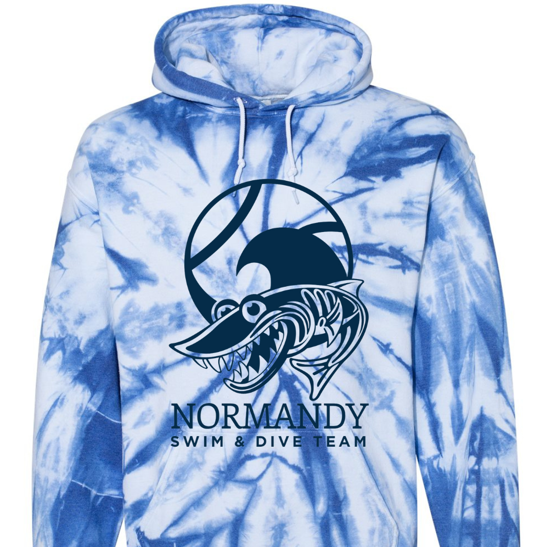 Normandy Swim and Dive Pinwheel Tie Dye Hoodie--Lemons and Limes Boutique