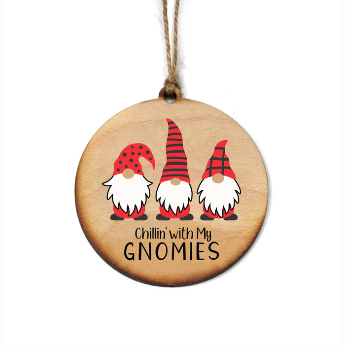 Chillin With My Gnomies Christmas Ornaments - Gnome-Lemons and Limes Boutique