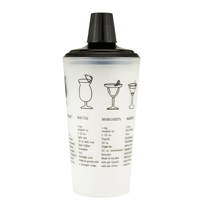 30 oz Black Recipe Shaker by Collins--Lemons and Limes Boutique