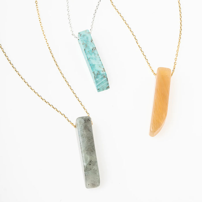 Scout Stone Point Necklace-Picasso Jasper-Lemons and Limes Boutique