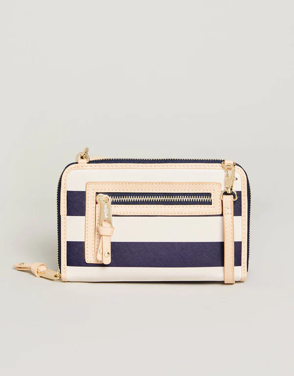 Spartina Multi Phone Crossbody in Navy Stripe-Lemons and Limes Boutique