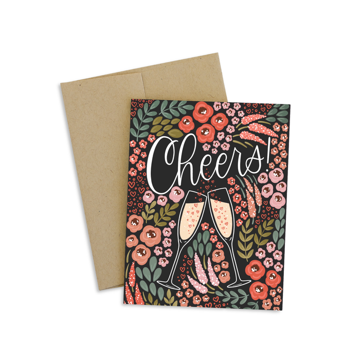 Cheers Greeting Card Elyse Breanne Design--Lemons and Limes Boutique
