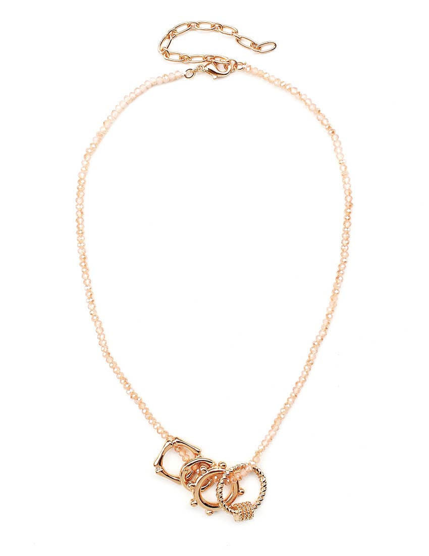 Birdie Pink Quartz Necklace-Lemons and Limes Boutique